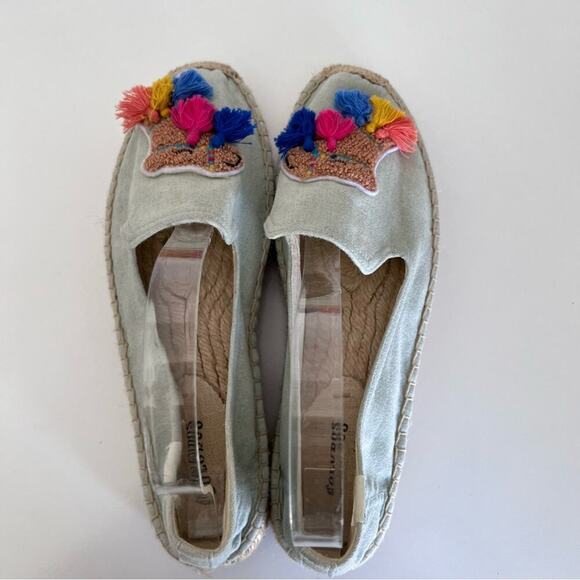 Soludos Tassel Camel Espadrille Smoking Slippers - Picture 7 of 15